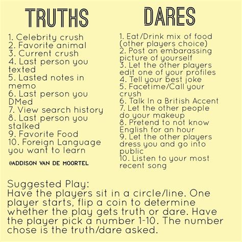Truth Or Dare Ideas Truth And Dare Good Truth Or Dares Sleepover