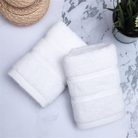 UpThrone Luxury Turkish Cotton White Bath Towels Set Of 6 Bathroom