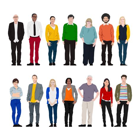 Illustration Of Diverse People Download Free Vectors