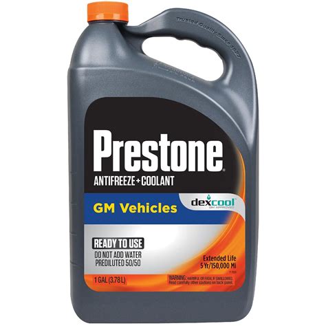 Prestone Dex Cool Extended Life 5050 Antifreeze And Coolant 1gal