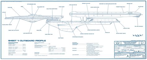 Star Trek Excelsior Class Blueprints Schematics