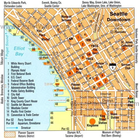 Carte De Ville Seattle Détaillée Plan De Ville