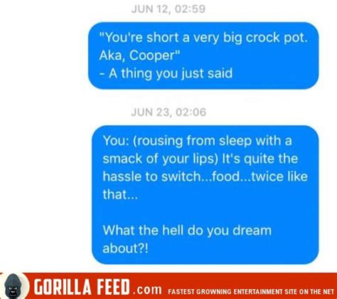 Wife Texts Husband Everyday With The Funny Things He Says In His Sleep