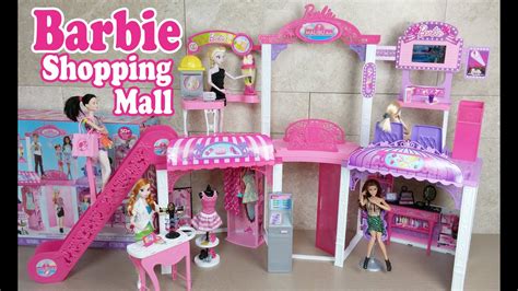 Barbie Doll Malibu Avenue Mall Playset Unboxing Review Youtube