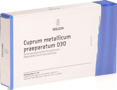 Stai recensendo:weleda cuprum metallicum praeparatum 0. Weleda Cuprum Metallicum Praep. D 30 Ampullen 8 Stück in ...