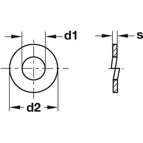 X Rondelle Grower Lastique En Acier Zingu Din Universel Vis