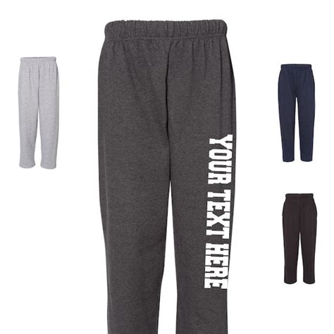 Custom Logo Sweatpants Etsy