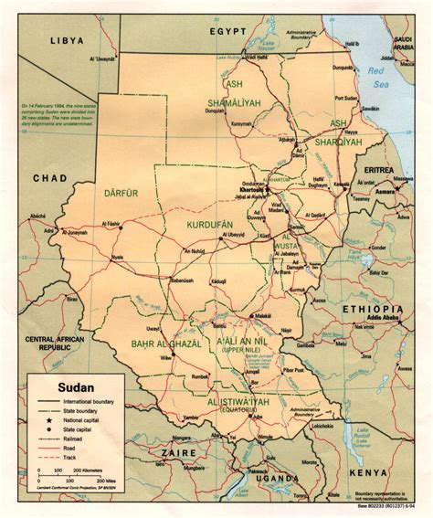 Detailed Political And Administrative Map Of Sudan Sudan Detailed
