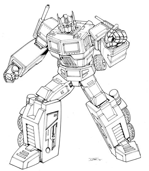 Transformers Drawing Transformers Coloring Pages Transformers