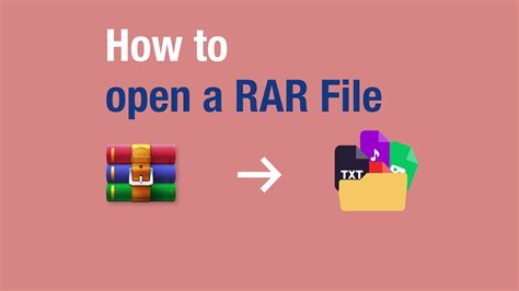 How To Open A Rar File Winrar Video Youtube