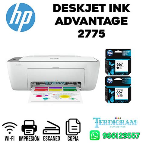 Impresora Hp Deskjet Ink 2775 Multifuncional Terdigram