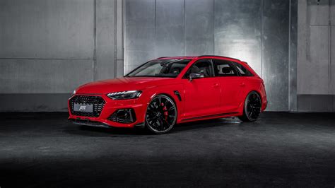 Red Abt Audi Rs4 S 2020 4k Hd Cars Wallpapers Hd