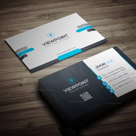 Checkout 20 corporate business card design ideas for all kinds of business. Viewpoint Corporate Business Card 000273 - Template Catalog