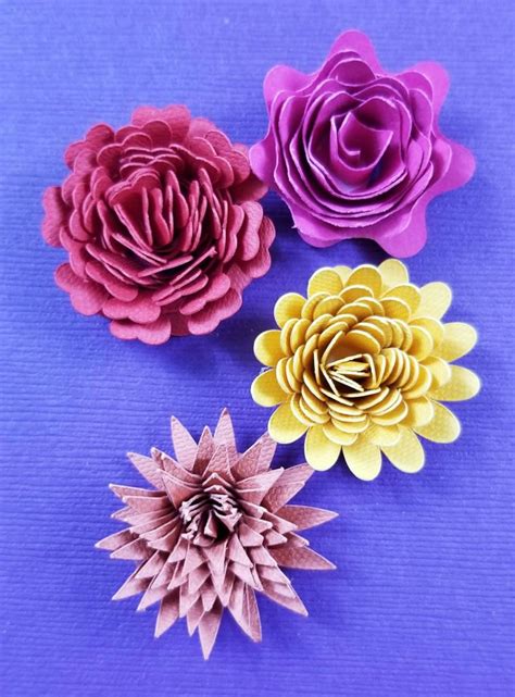 How To Make Paper Flowers With Cricut Moms And Crafters