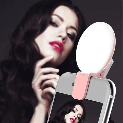 Buy Led Selfie Light Fill Light Flash Mini Camera Phone Rechargeable Ring Light