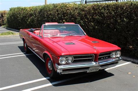 Sell Used 1964 Pontiac Lemansgto Convertible 389 Tri Power 4 Speed In