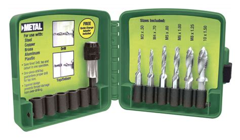Greenlee Dtapkit 6 32 To 14 20 6 Piece Combination Drill And Tap Set