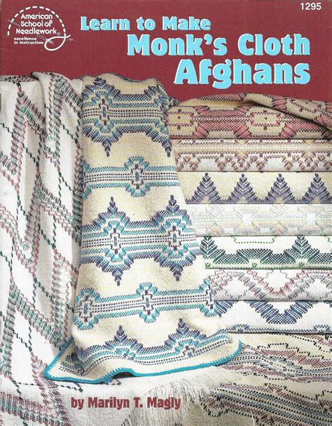 Pattern Afghan Book Monks Cloth Afghans Learn To Make Monks Cloth