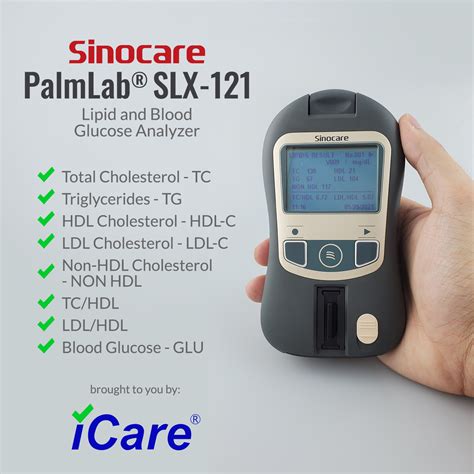 Icare® Palmlab Slx 121 Blood Lipid And Blood Glucose Analyzer — Icare