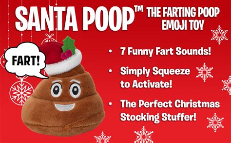 Farting Santa Poop Emoji Toy 7 Funny Fart Sounds Xmas