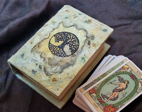 Wooden Tarot Card Case Deck Box Tree Of Life Etsy