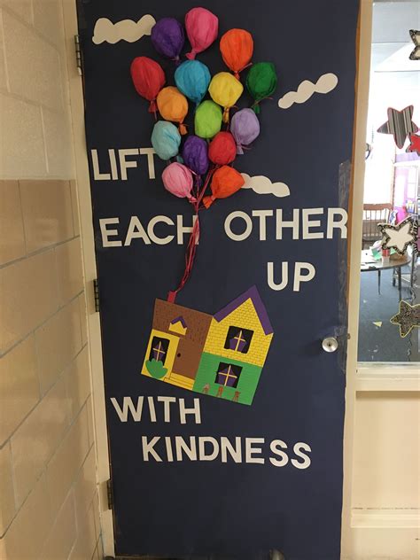 Lift Each Other Up With Kindness Door Decoration School Door