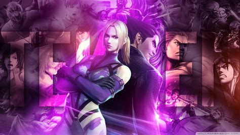 Tekken Poster Tekken Nina Williams Tekken Jin Kazama Video Games Hd Wallpaper Wallpaper