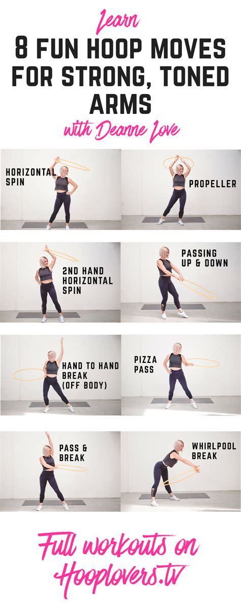 8 Fun Hoop Moves For Strong And Toned Arms Hula Hoop Workout Hoops