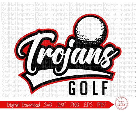 Trojan Golf Svg Golf Svg Trojans Golf Svg Trojan Trojans Etsy