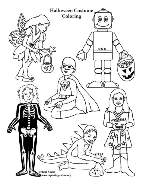 Halloween Costume Coloring Pages Coloring Pages