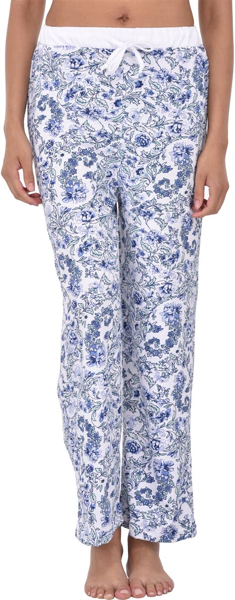 Womens 100 Cotton Pajama Lounge Pants By Ezi