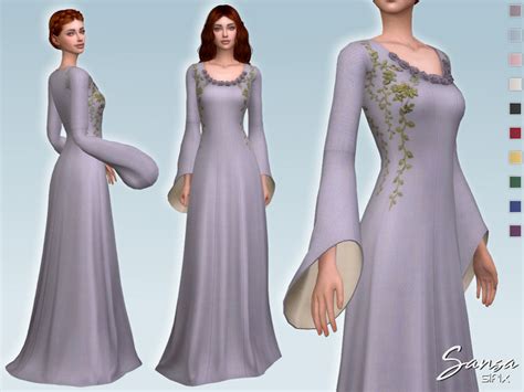 The Sims Resource Sansa Dress Ii By Sifix • Sims 4 Downloads