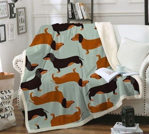 Dachshund Dog 1 Premium Comfy Sofa Throw Blanket Beeteeshop