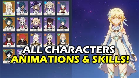 Aug 11, 2021 · related: Genshin Impact All 18 Characters Idle Animations, Skills ...