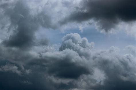Blurry Image Of Cloudy Sky Blue Sky And Dark Clouds Colorful Nature