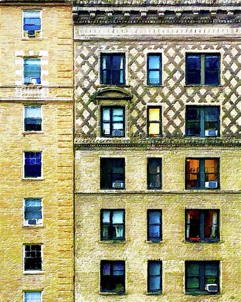 New York City Apartment Building Painting By Tony Rubino