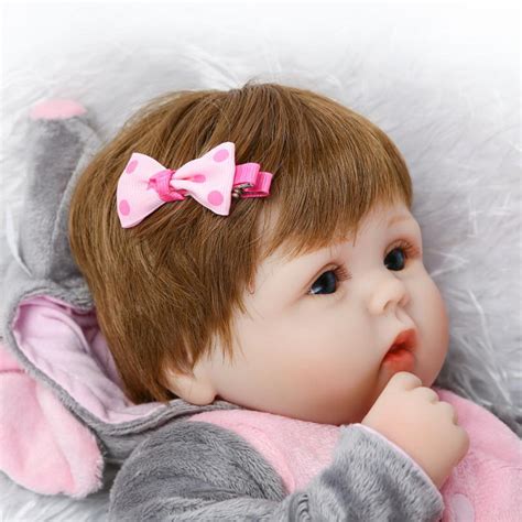 Cute Reborn Baby Doll Soft Real Touch Silicone Vinyl Doll Lovely Baby
