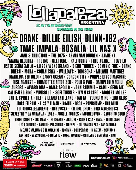 Billie Eilish Drake Y Rosalía Encabezarán Lollapalooza Argentina 2023 Infobae