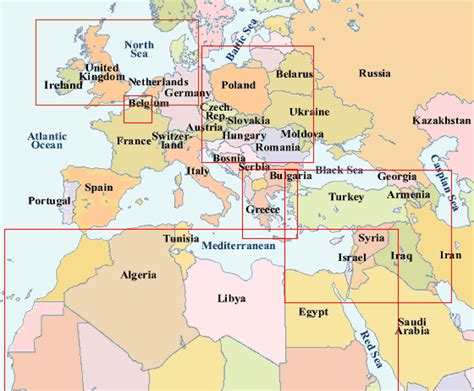 Map Of Europe North Africa Mapofmap1