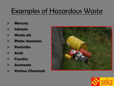 Examples Of Hazardous Waste