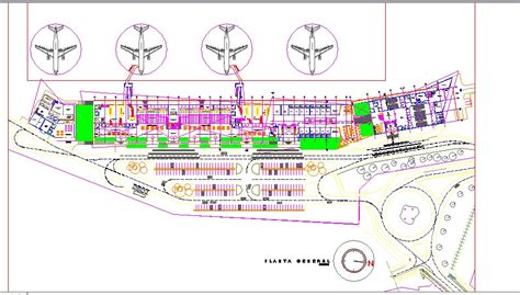 City Airport Layout Plan Cad Drawing Details Dwg File Cadbull