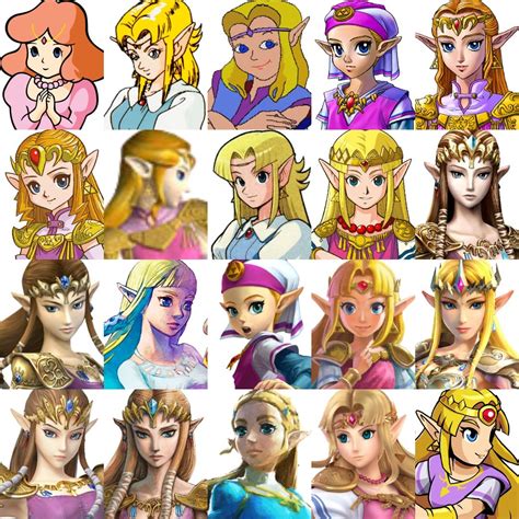 All Favorite Incarnation Of Princess Zelda Art Sourceunintenbingo