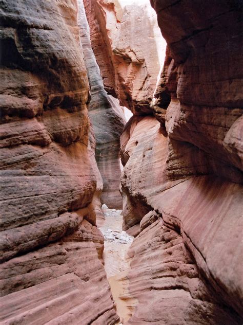 Narrow Channel Sand Wash Red Cave Utah