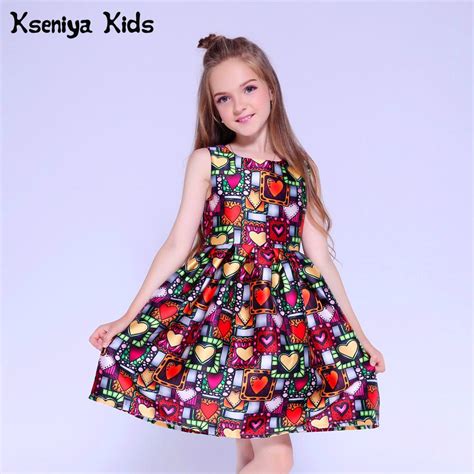 Kseniya Kids Dress Princess Girl Clothing Brand Cute Children Party