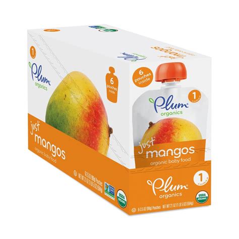 Key points to remember while introducing solids and feeding your baby. Just Mangos Baby Food Stage 1 by Plum Organics - Thrive Market