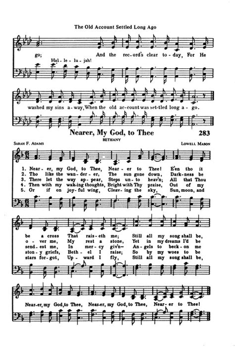 The New National Baptist Hymnal 283 Nearer My God To Thee