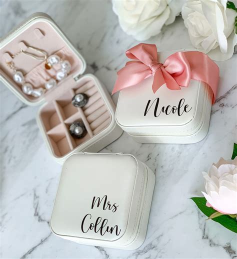 Personalized Jewelry Boxes Bridesmaid Jewelry Box Bridesmaid Etsy