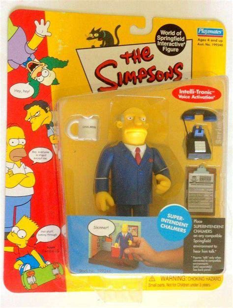 The Simpsons Superintendent Chalmers Action Figure By Playmates Toys