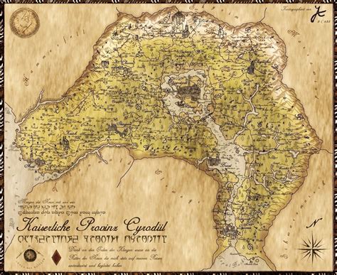 Julias Map Of Cyrodiil By Amnis406 On Deviantart