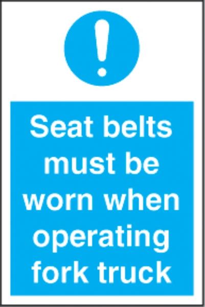 seat belts must be worn safetec direct ltd